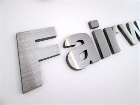 6mm Thick Brushed Stainless Steel Letters Metal Letters