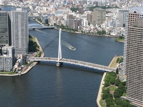 Chuo Ohashi Bridge Over The Sumida River In Tokyo Taken Fr Flickr
