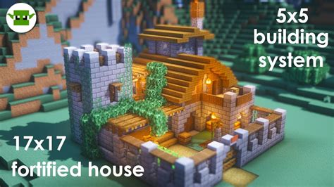 Minecraft How To Build A Small Fortified House Easy 5x5 System