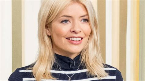 Holly Willoughby Wears Blue Bow Trimmed Top By Goat And Tweed Skirt By Anthropologie On This