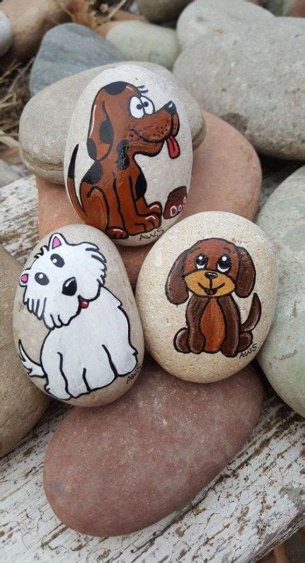 Most dogs love to be up off the floor and love to have a bed of their own. 48 Trendy Dogs And Puppies Painting | Painted rock animals ...