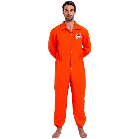 Spooktacular Creations Prisoner Jumpsuit Orange Prison Escaped Inmate