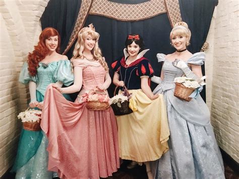 Princess Aurora Ariel Snow White And Cinderella At Walt Disney World Face Characters Real