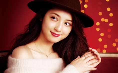 download wallpapers nozomi sasaki japanese actress portrait beautiful japanese woman in a hat