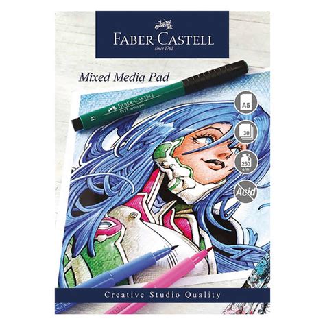 Soft pastels have a silky smooth flow of extremely intense color. Faber-Castell Creative Studio Mixed Media Pad A5 | Cult Pens