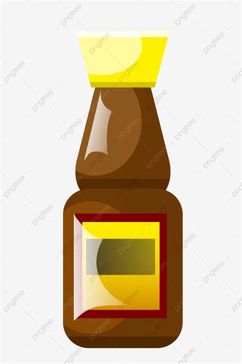 Soy Clipart Transparent Background Yellow Cover Soy Sauce Seasoning