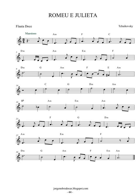 Partitura Flauta Doce Pdf