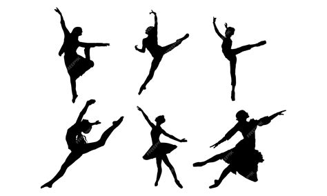 Mujer Ballet Danza Svg Diseño Gráfico Vector Premium
