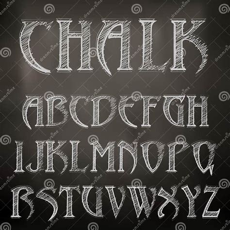 Chalk Alphabet Stock Vector Illustration Of Design Decorative 35234517