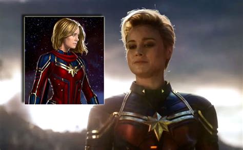 Avengers Endgame Concept Art Shows Captain Marvel S Suit With Sash Like Marvel Mentions In Its