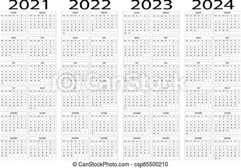 Calendario 2021 A 2024 Year 2020 2021 2022 2023 2024 2025 Calendar