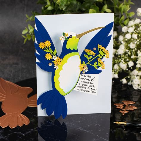 Hummingbird Card Creator Etched Dies The From Bibis Hummingbirds