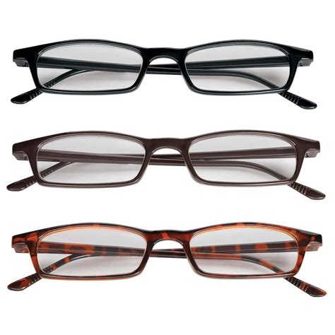 3 Pair Value Pack Reading Glasses Magnification 4 50x