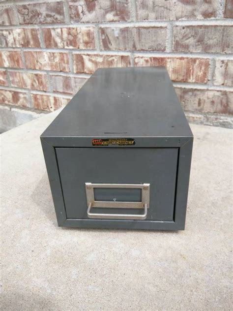 Vintage Asco Steelmaster Metal File Drawer Cabinet Index Etsy