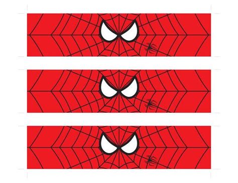 Spider Man Water Bottle Label Spider Man Birthday Printable Spiderman