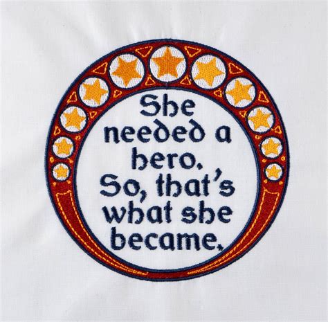 She Needed A Hero So Thats What She Became String Theory Fabric Art