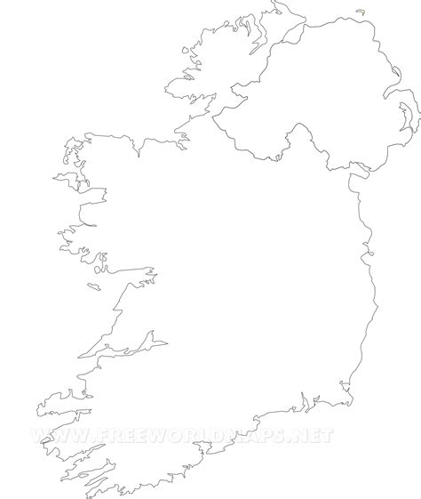 Best Templates Blank Map Of Ireland Counties