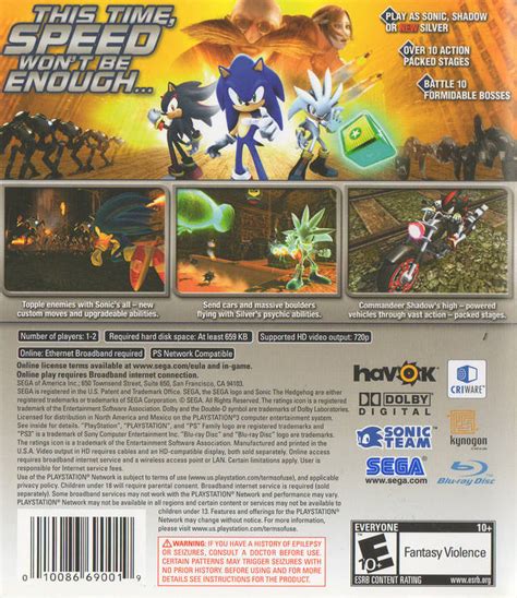 Sonic The Hedgehog Playstation 3 Ps3 Game Sale At Your Gaming Shop