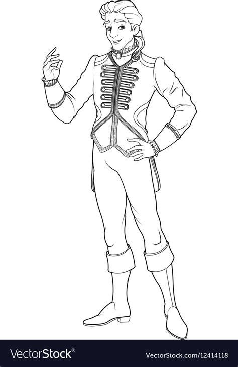 Signup to get the inside scoop from our monthly newsletters. Prince Charming Coloring Page Royalty Free Vector Image
