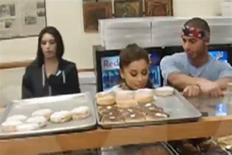 Ariana Grande Donut Licking Scandal Viral Video Footage