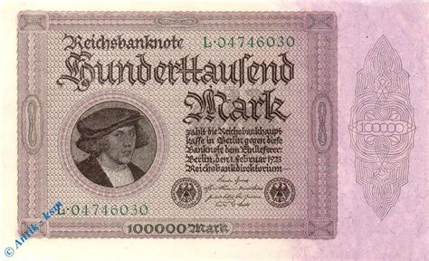 Germany 100 Million Mark 1923 P 107e1 Unc Hyper Inflation