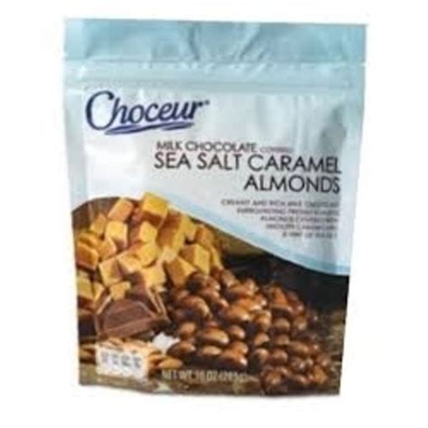 Choceur Milk Chocolate Sea Salt Caramel Covered Almonds
