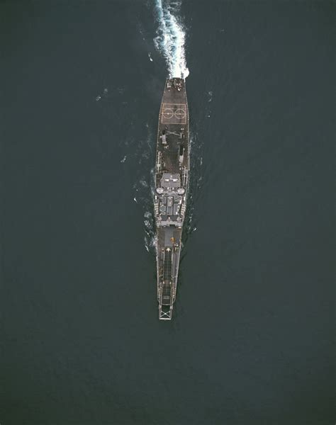 An Aerial Overhead View Of The Us Navy Usn Newport Class Tank Landing