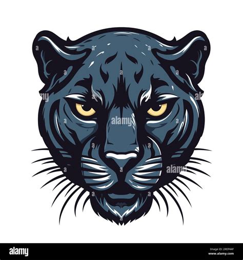 Panther Head Logo Design Abstract Drawing Panther Face Cute Panther