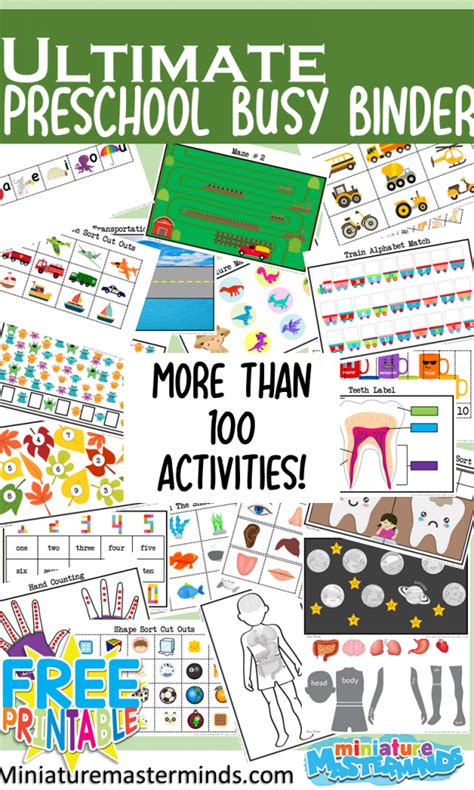 The Ultimate Busy Book For Preschoolers With 100 Pages Of Activities