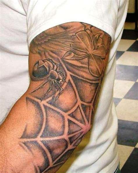 Spider Web Tattoo Meaning On Elbow
