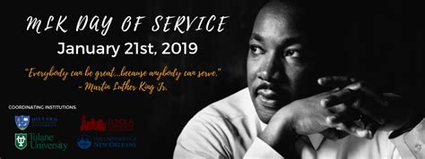 Mlk week 2020 day of service. MLK Week of Celebration | The University of New Orleans