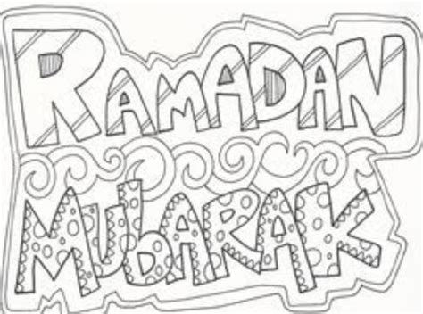 Gambar Mewarnai Ramadhan Bulan Puasa Penuh Berkah Gambar Mewarnai Lucu
