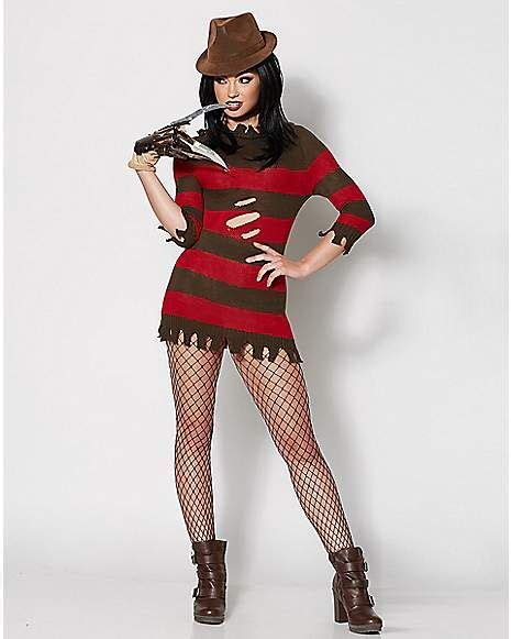 Adult Miss Freddy Krueger Costume Nightmare On Elm Street Forever