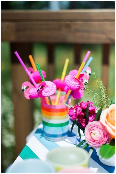 Colorful Bridal Shower Pool Party Inspiration Private Event