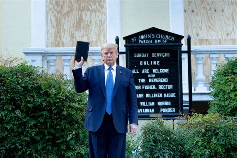 The Inconceivable Strangeness Of Trumps Bible Photo Op After Police