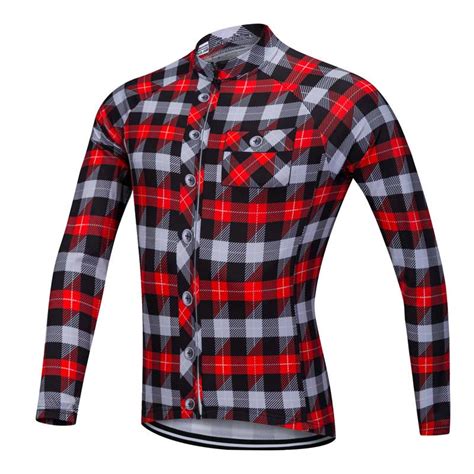 Long sleeve jersey's offer a half way house between a short sleeve jersey and a jacket. Lumberjack Long Sleeve Cycling Jersey - MyGearEnvy.com
