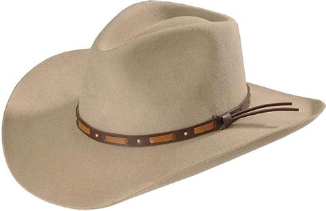 Stetson Mens Hutchins 3x Wool Cowboy Hat Swhutc403420 Stone Amazon