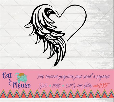 Heart And Angel Wings Your Wings Were Ready Svg Cricut Cut Files Svg