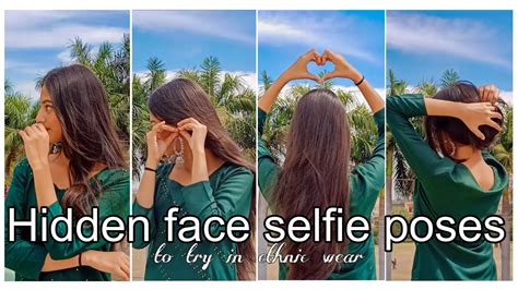 Hidden Face Selfie Poses To Try In Ethnic Wear Aesthetic No Face