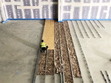 The installation of hardwood floors on concrete offers several types of applications. TVS RESi Concrete Floating Floor System | Acoustics ...