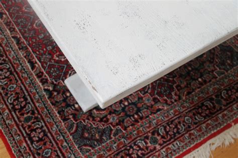 People are using pallets to create amazing manifestations of furniture and we are here also with a creative one, check out this diy shabby chic pallet coffee table built with two pallet skids which are held together in genius configuration! How to Distress A Shabby Chic Coffee Table (the Easy Way ...