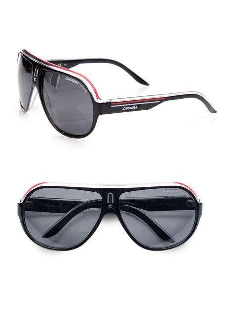 Lyst Carrera Black Shield Sunglasses In Black For Men