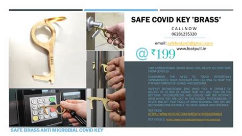 Brass Metal Covid Key Packaging Type Polybag At Rs 199piece In