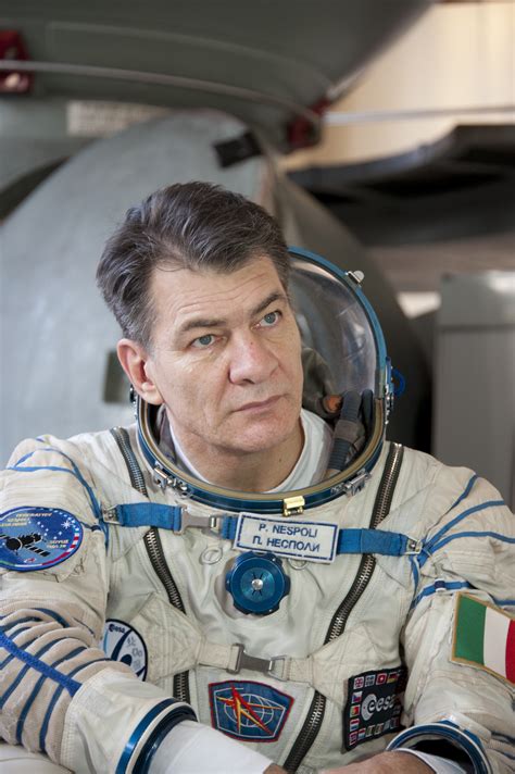 In 2007, he first traveled into space aboard. Space in Images - 2010 - 11 - Paolo Nespoli in his Russian ...