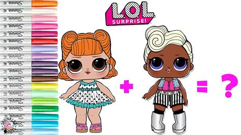 Lol Surprise Dolls Coloring Book Mash Up Jitterbug And Funky Qt Become