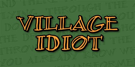 Village Idiot Blambot Comic Fonts And Lettering