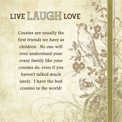 Cousin Quotes And Sayings Quotesgram