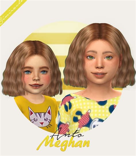 Simiracle Anto`s Meghan Hair Retextured Sims 4 Hairs Sims 4