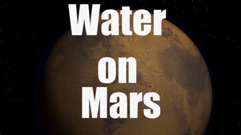 Nasa Scientists Find Evidence Of Flowing Water On Mars Youtube