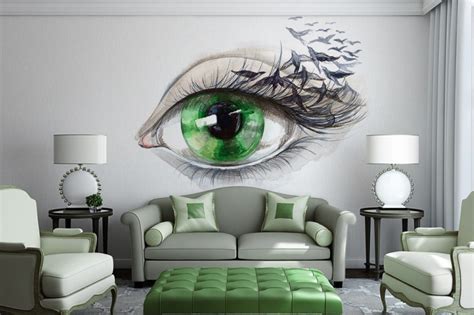 The room above uses one, and several of the other tips above, to create a usable layout. 15 Refreshing Wall Mural Ideas For Your Living Room